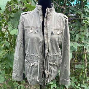 Juniors SO Utility olive green night Jacket